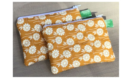 Golden Flower Field small pouch