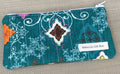Teal Star Pencil pouch