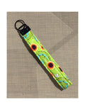 Lime Sunflower key ring