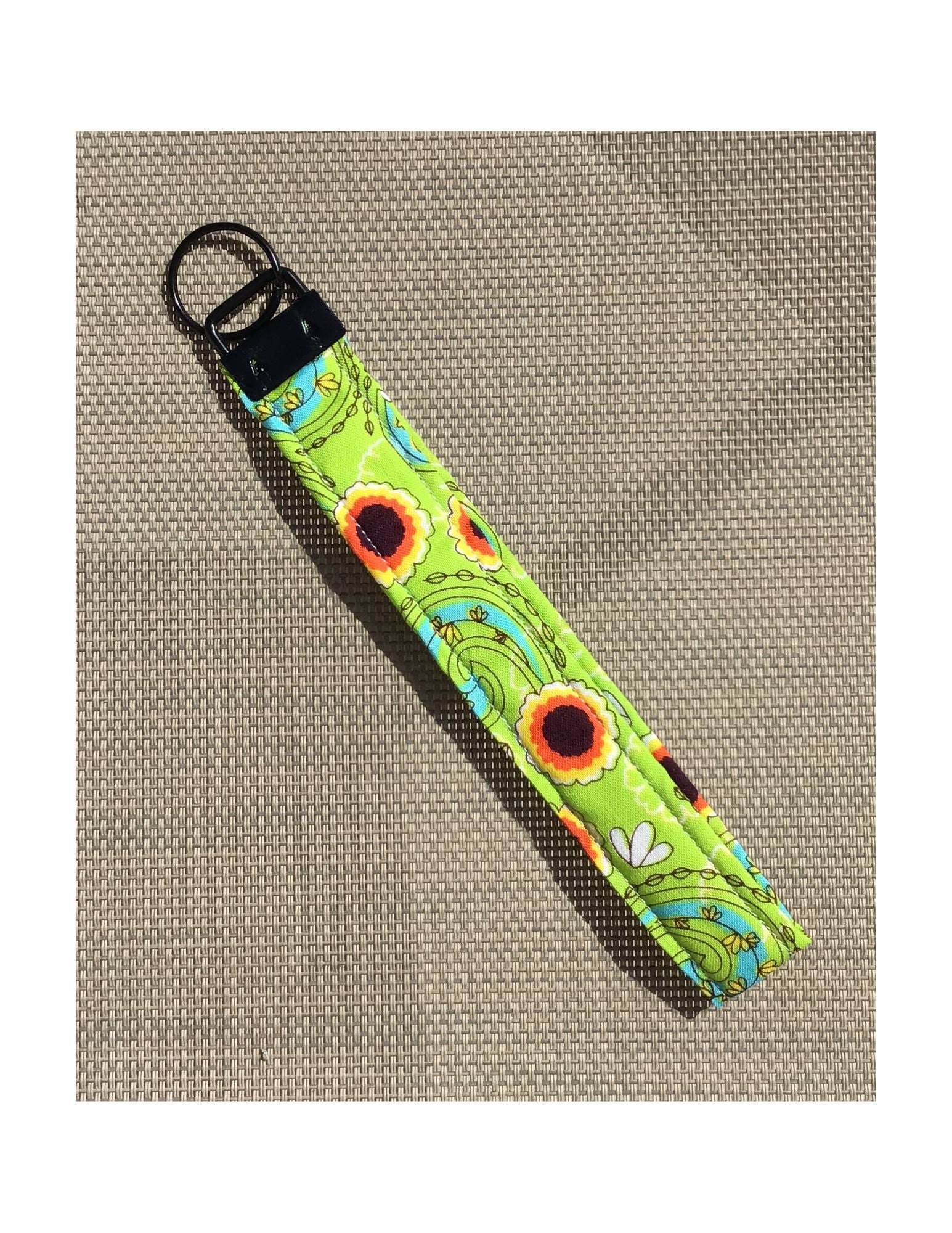 Lime Sunflower key ring