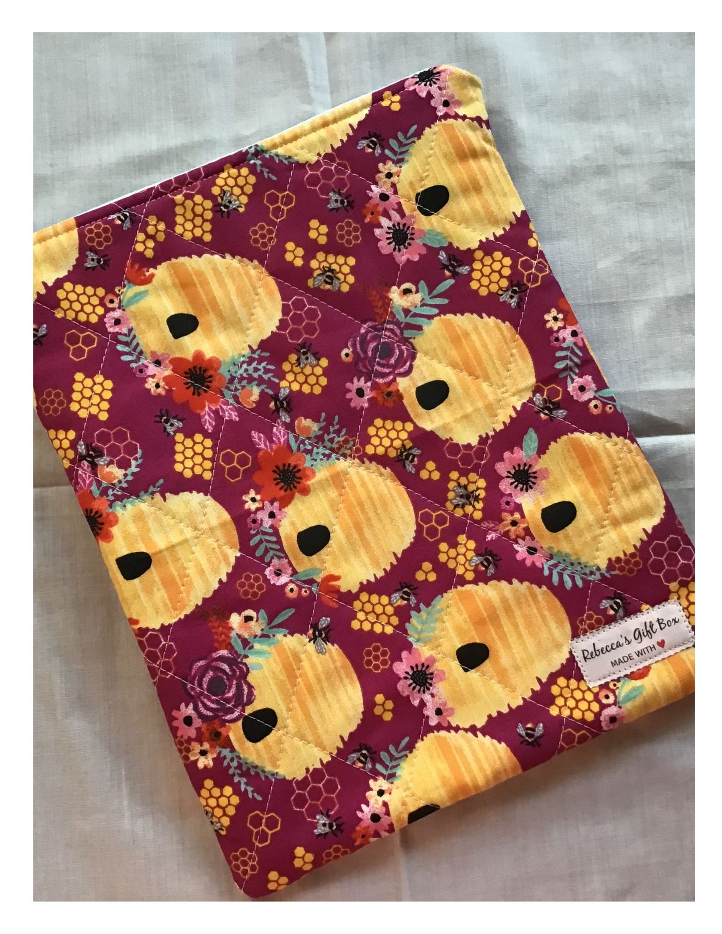 Flower Bee Home Book Sleeves