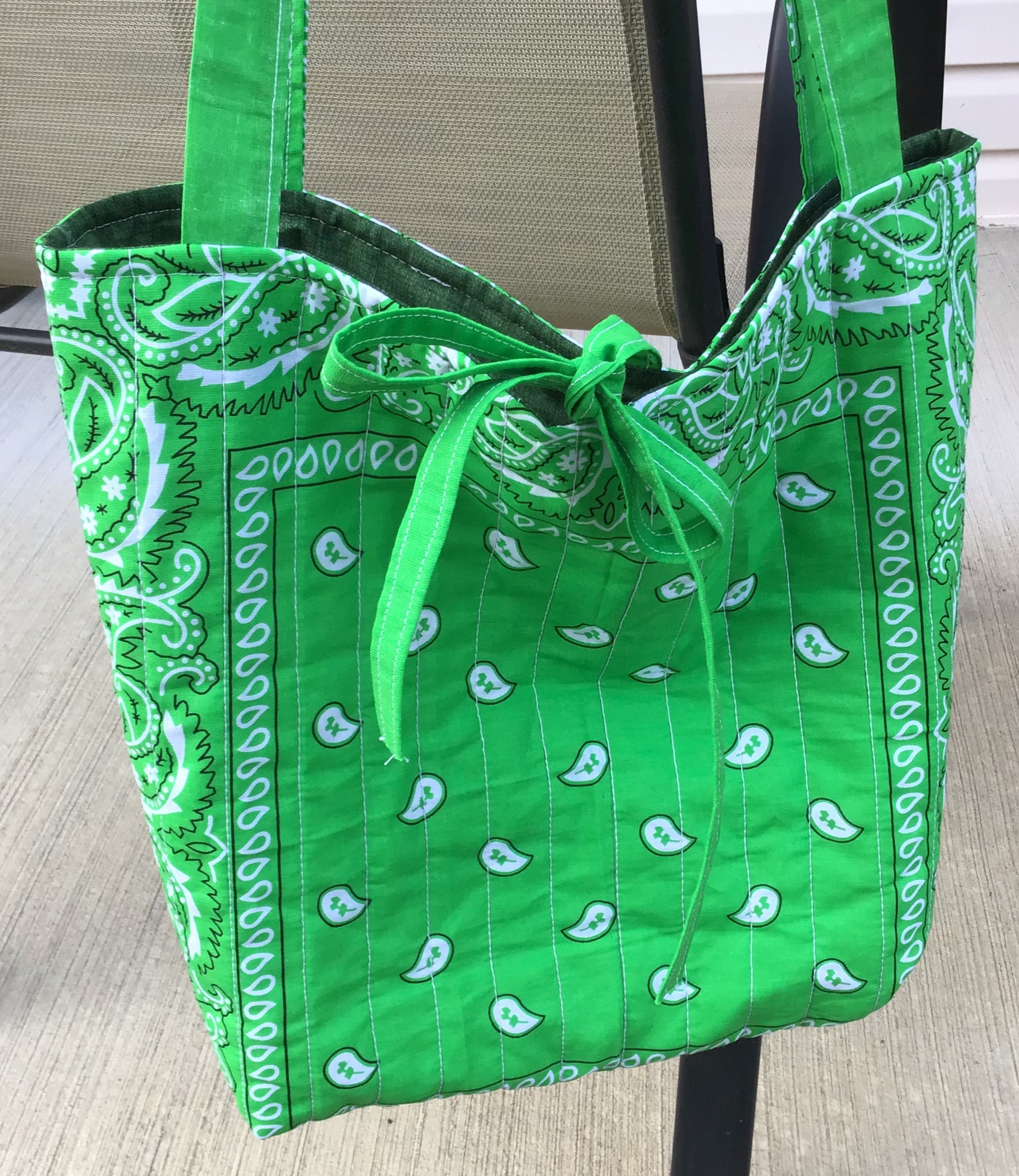 Green Bandana Tote bag