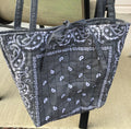 Gray Bandana Tote bag