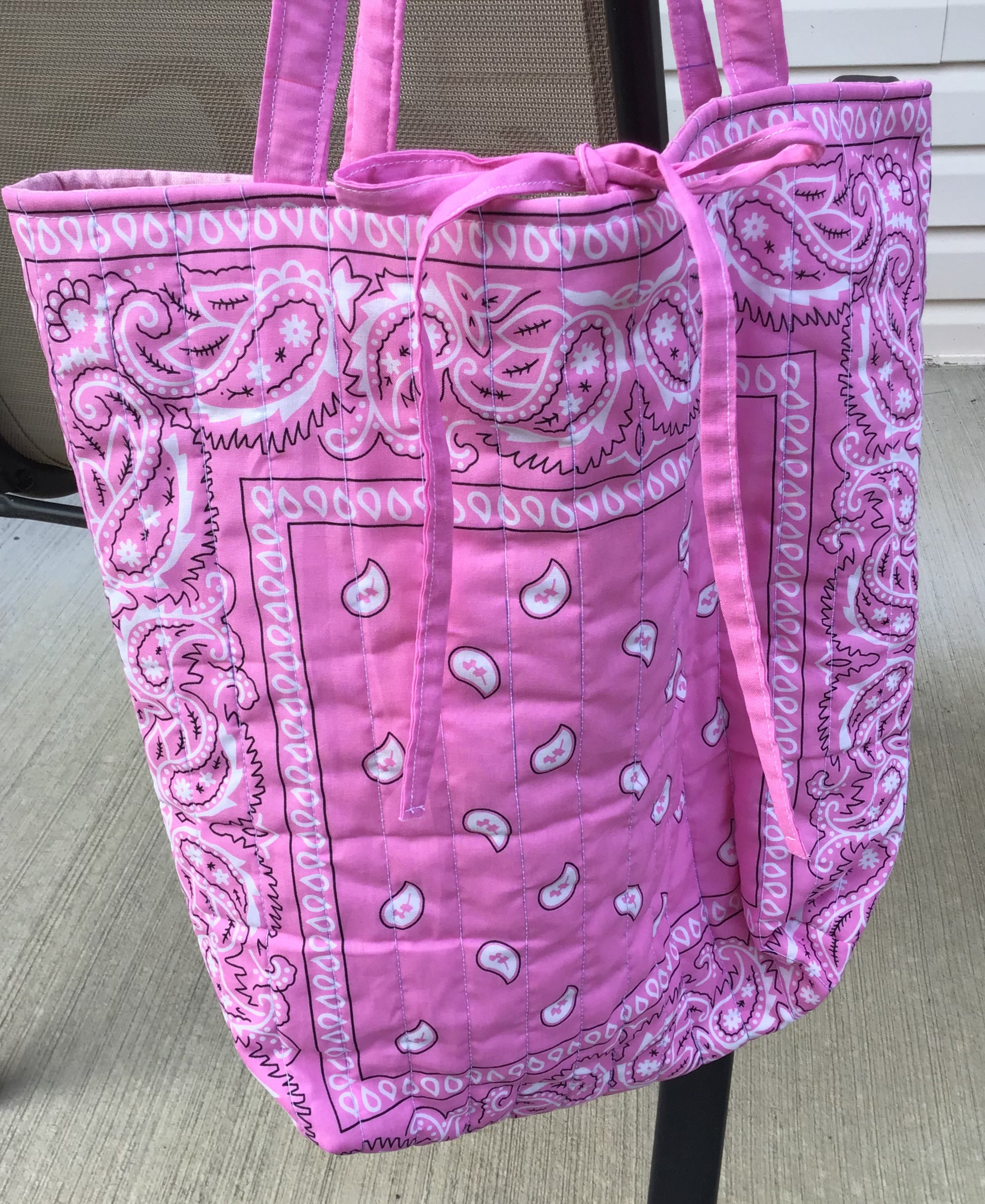 Pink Bandana Tote bag