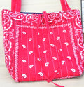 Dark Red Bandana Tote bag