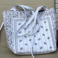 White Bandana Tote bag