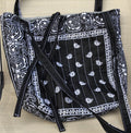 Black Bandana Tote bag