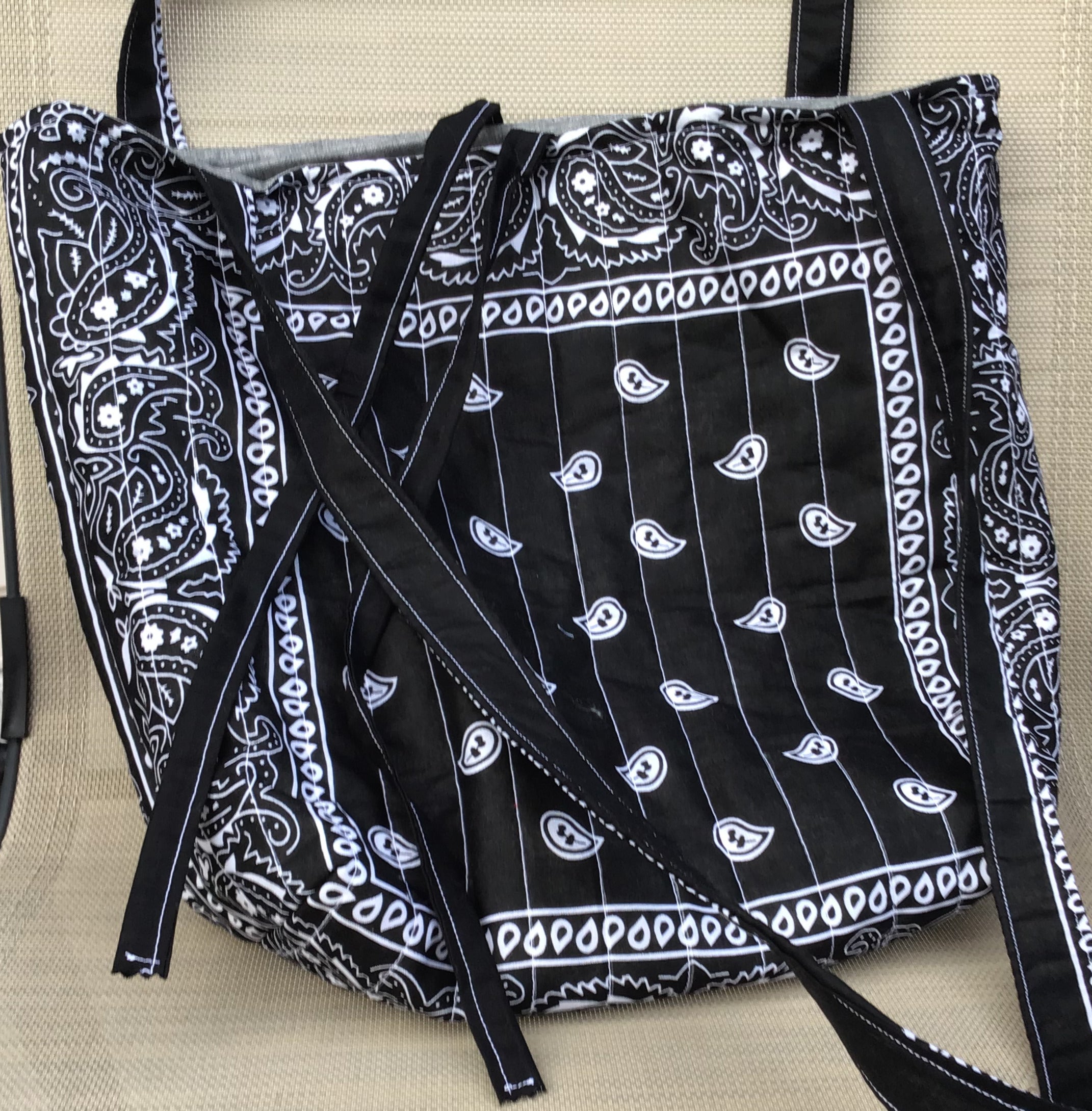 Black Bandana Tote bag