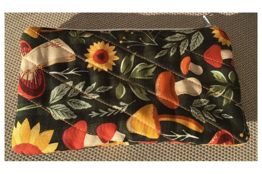 Mushroom Flower Patch pencil pouch